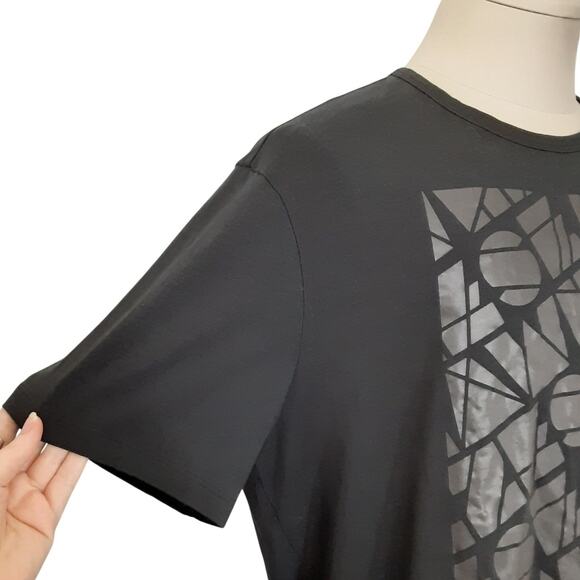 Lululemon 5 Year Basic Tee SeaWheeze Black Short Sleeve T Shirt Men L/XL - Picture 3 of 8